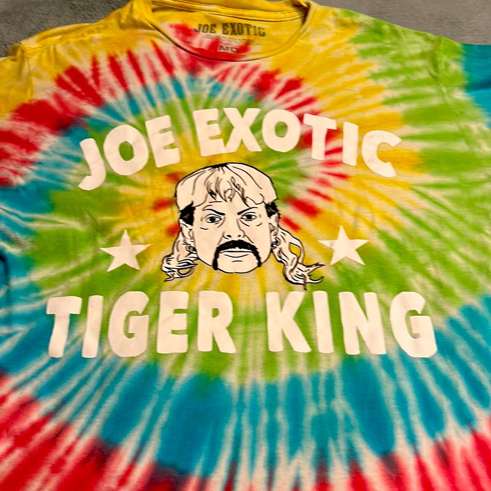 Joe Exotic Unisex Tshirt Sz M TYE DYE